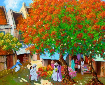 夏の正午 ベトナム アジア Oil Paintings